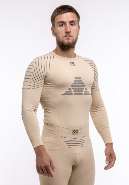 Водолазка X-BIONIC INVENT 4.0 SMU SHIRT LG SL Men (; S; desert/anthracite)